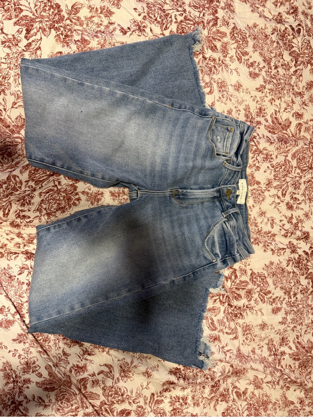Risen Jeans Light Wash Cutoff Denim Shorts